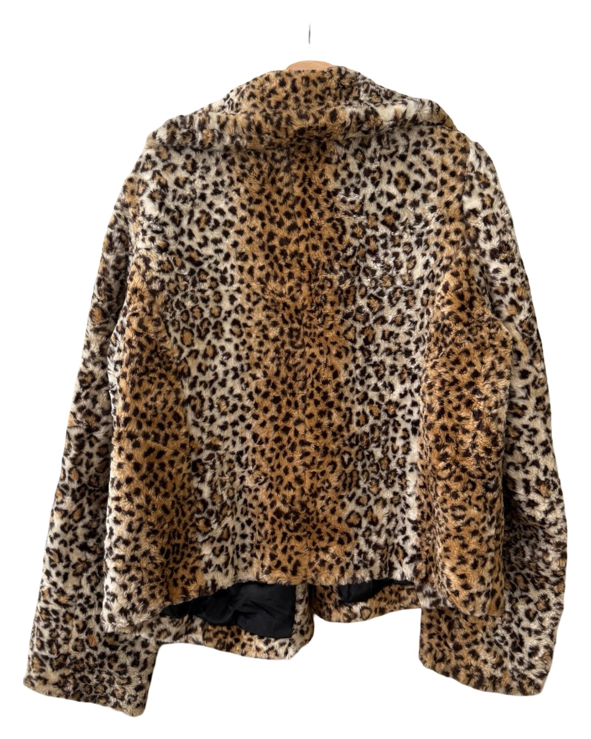 Womens Vintage Leopard Print Faux Fur Coat product image 2