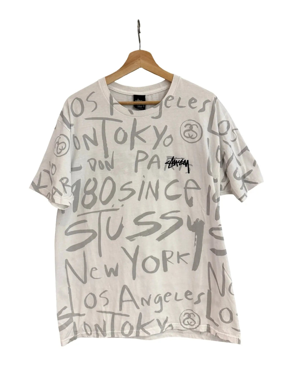 Vintage Stussy All Over Print Logo Tee product image 1