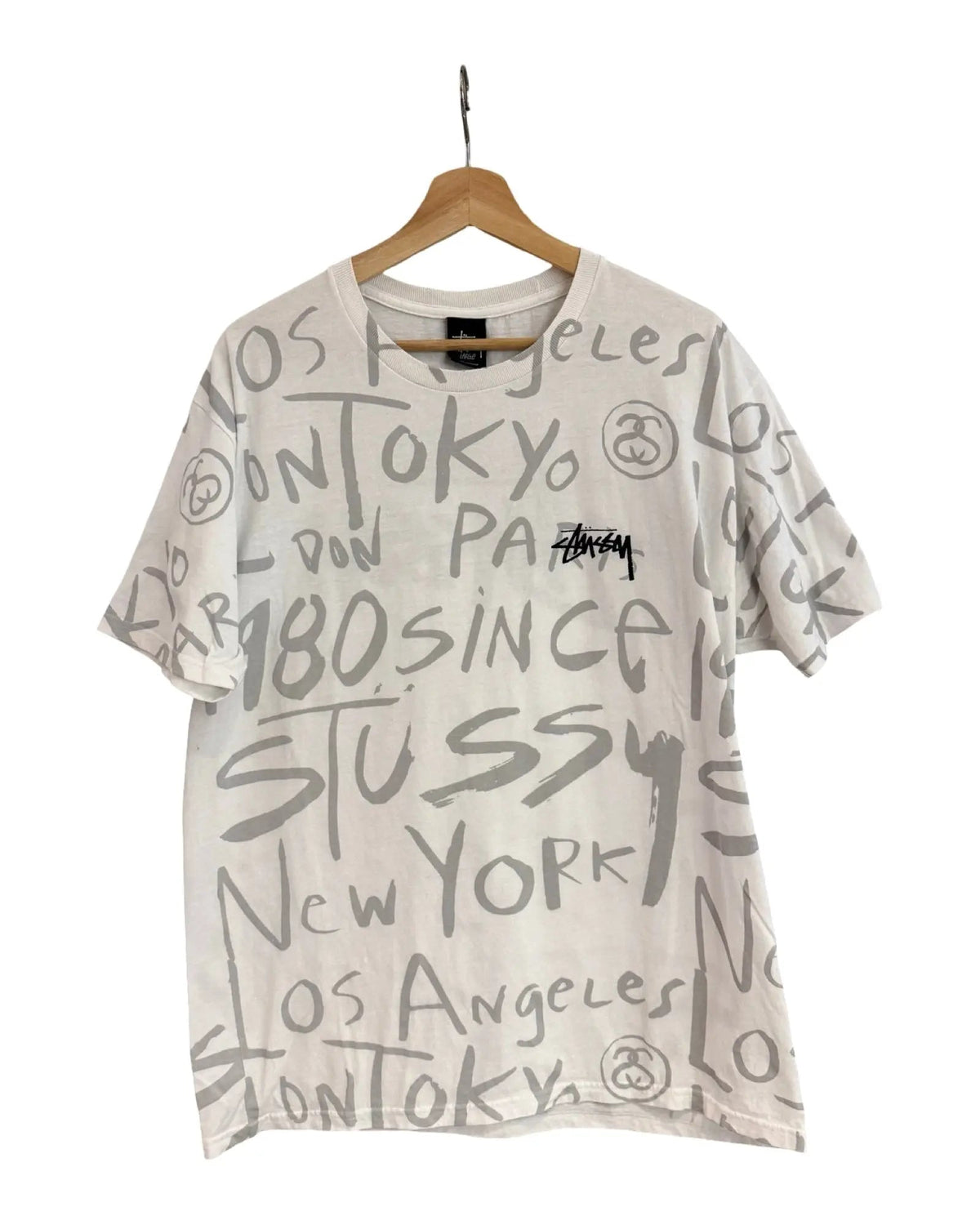 Vintage Stussy All Over Print Logo Tee product image 1