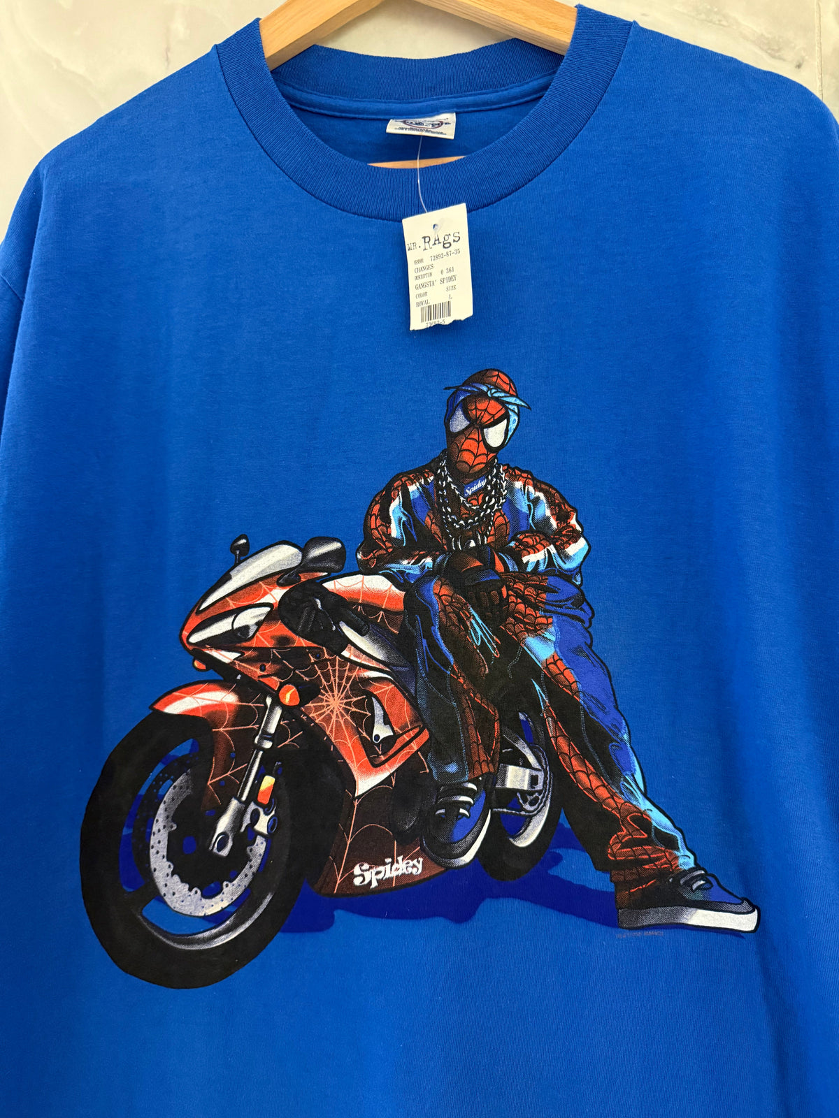 Vintage 2001 Gangsta Spider Man Marvel Tee product image 2