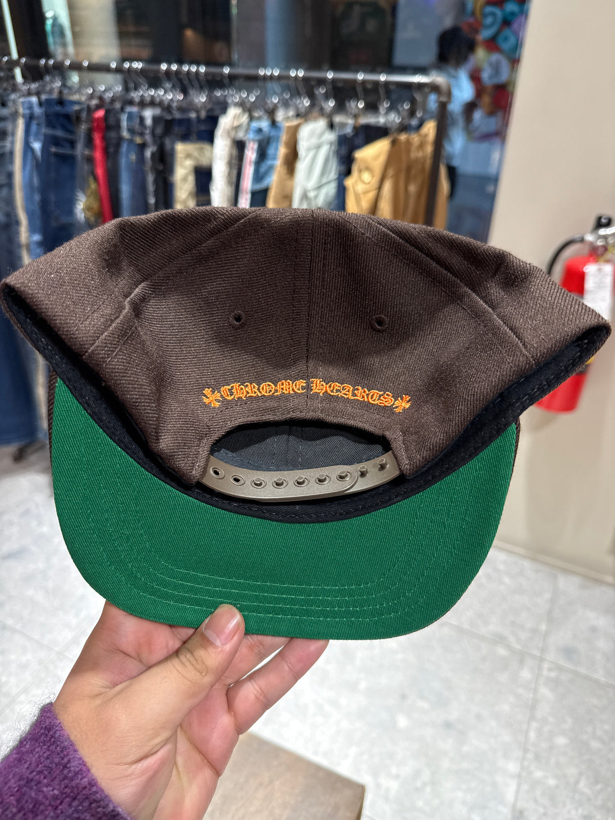 Chrome Hearts Brown & Orange Snapback
