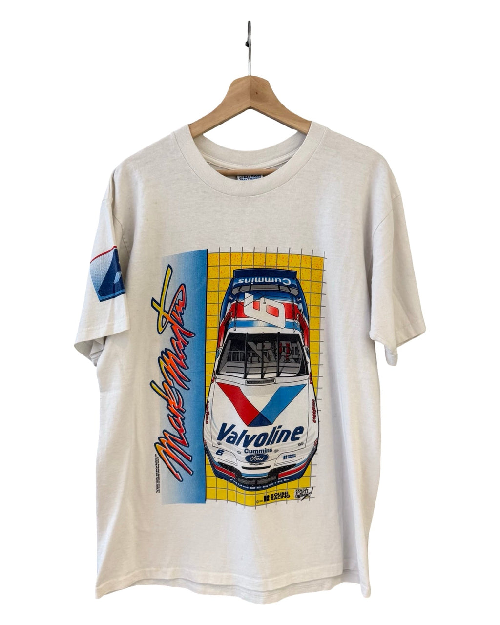 Vintage 1995 NASCAR Mark Martin Valvoline Racing Tee product image 1