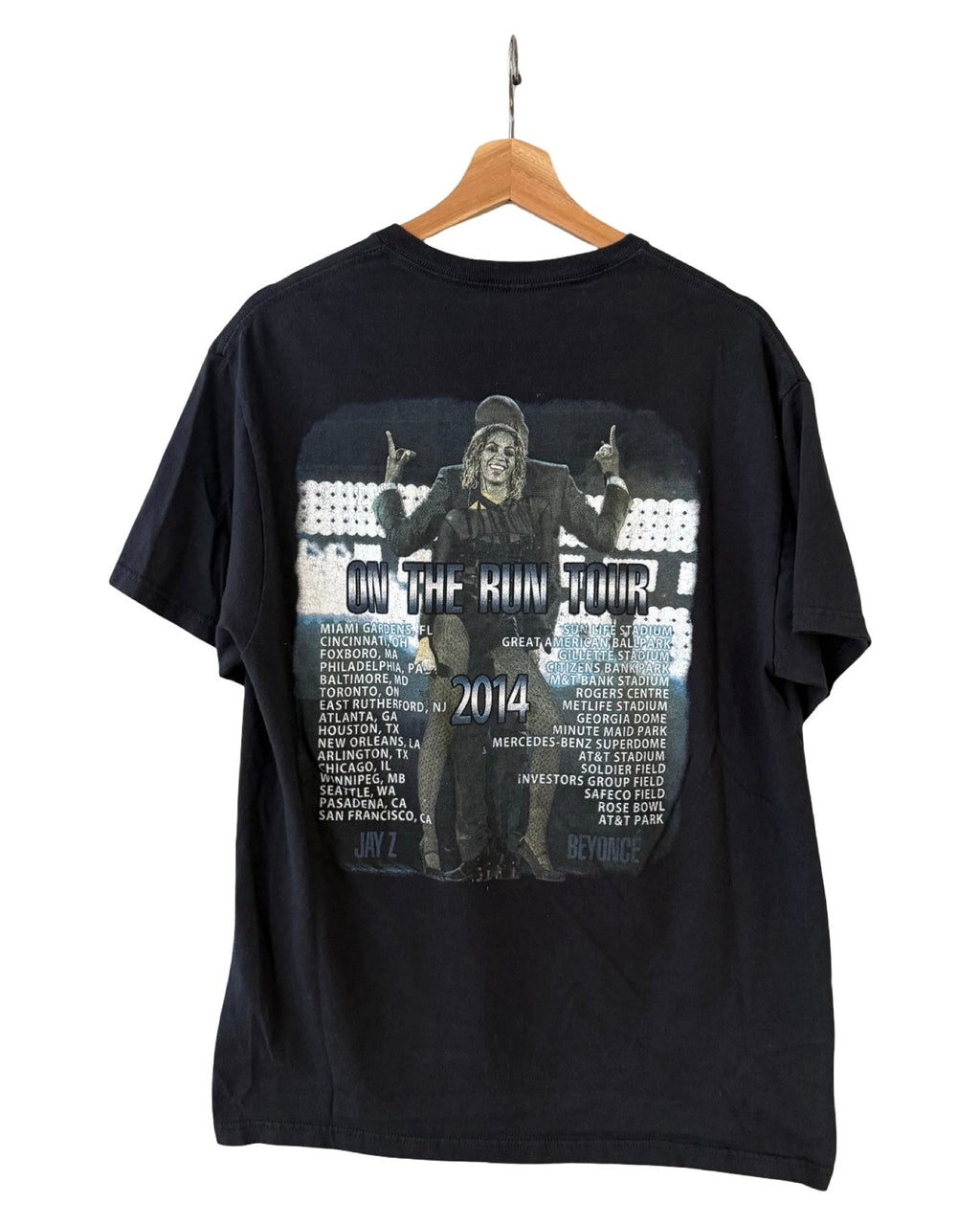 Vintage 2014 Jay Z & Beyonce On The Run Tour Hip Hop Tee product image 2