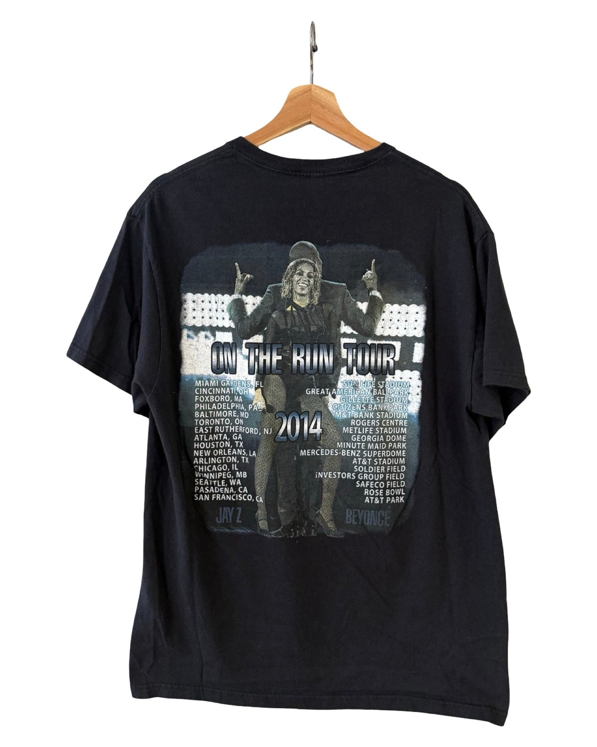Vintage 2014 Jay Z & Beyonce On The Run Tour Hip Hop Tee product image 2