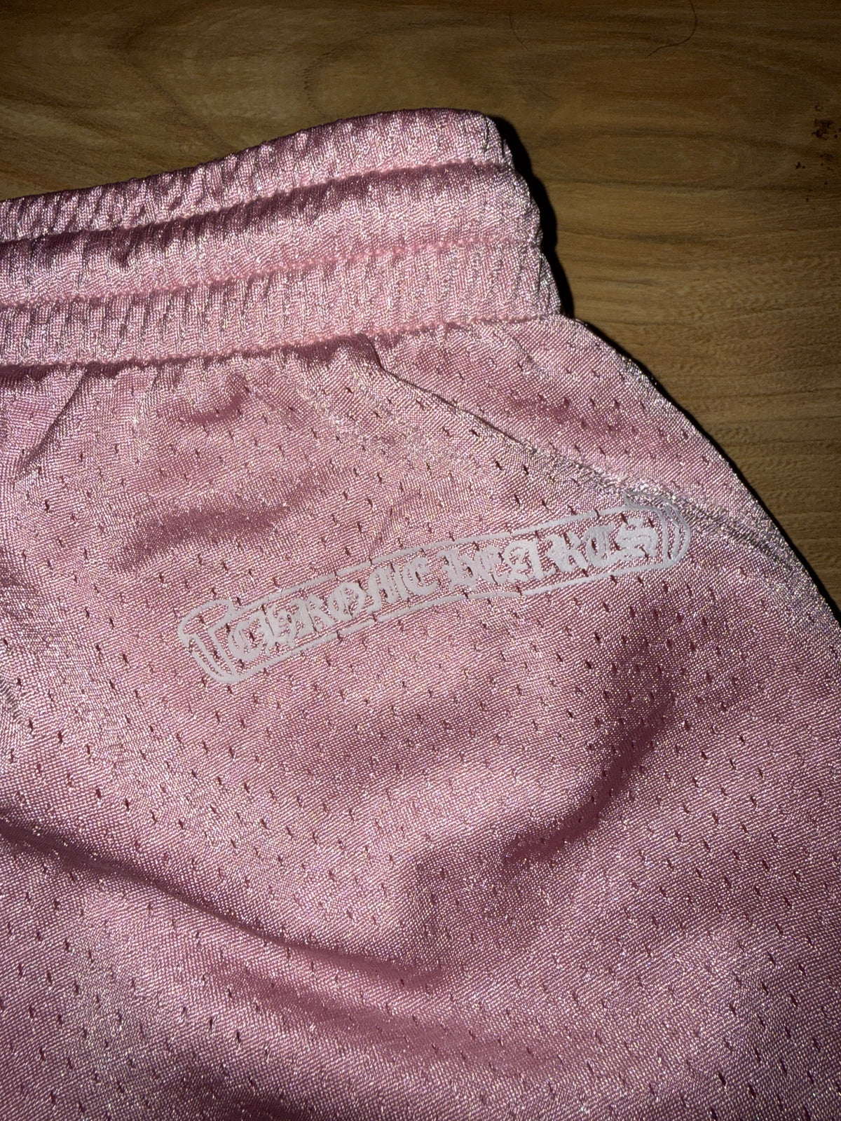 Chrome Hearts Love You Pink Mesh Shorts product image 5