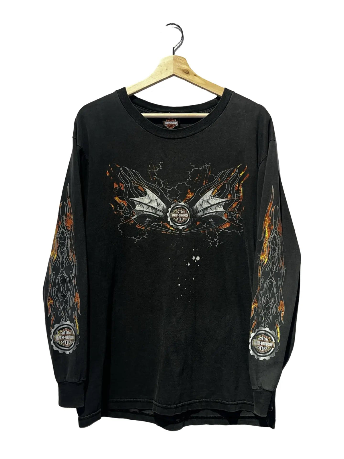 Vintage 2003 Harley Davidson Flames L/S Tee product image 1
