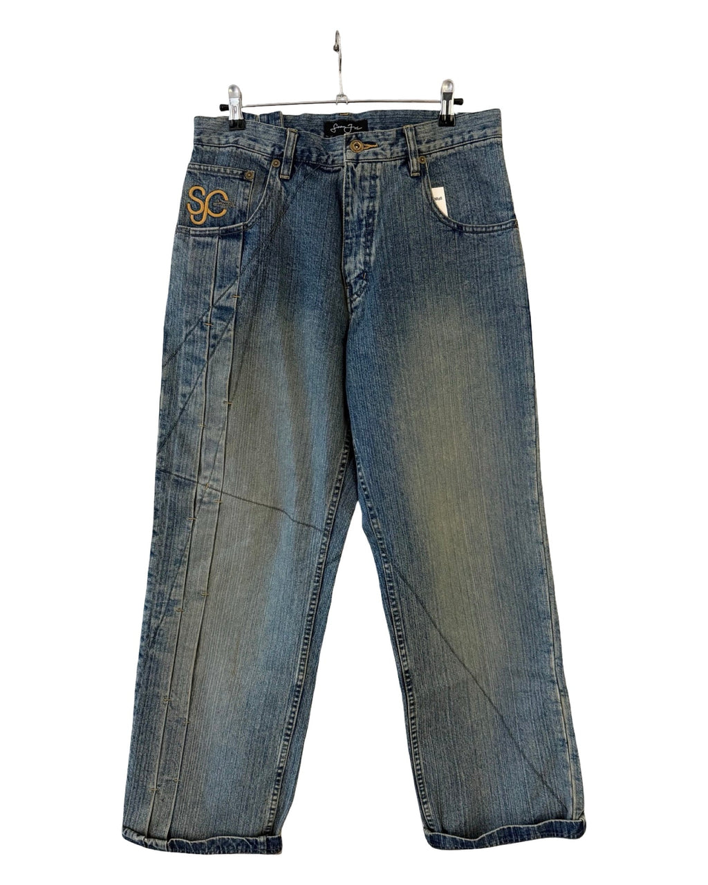 30 x 32 Vintage Sean John Striped Denim Jeans