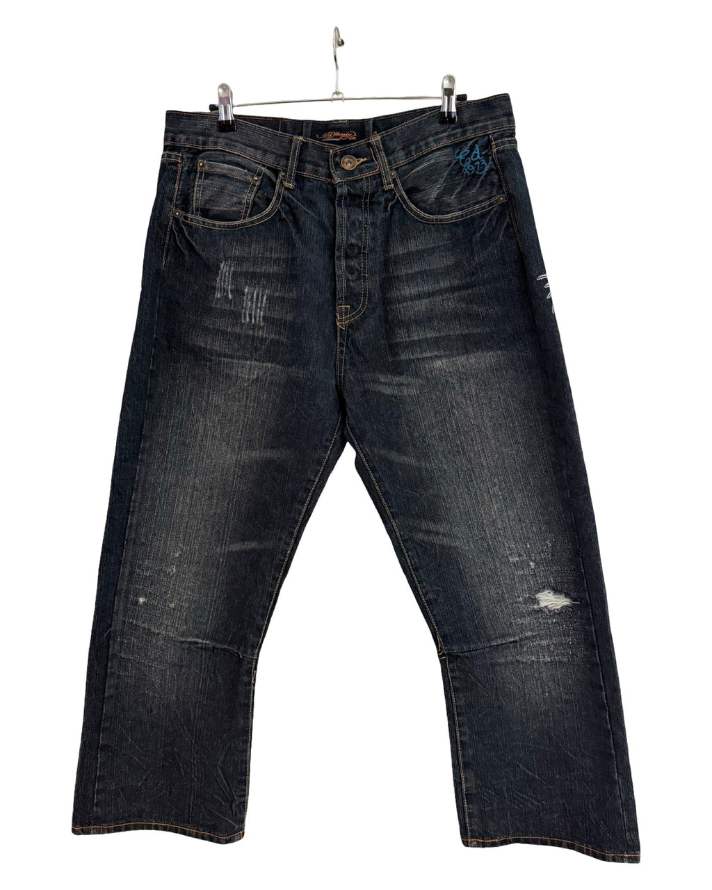 34 x 26 Y2K Ed Hardy Tiger Embroidered Jeans