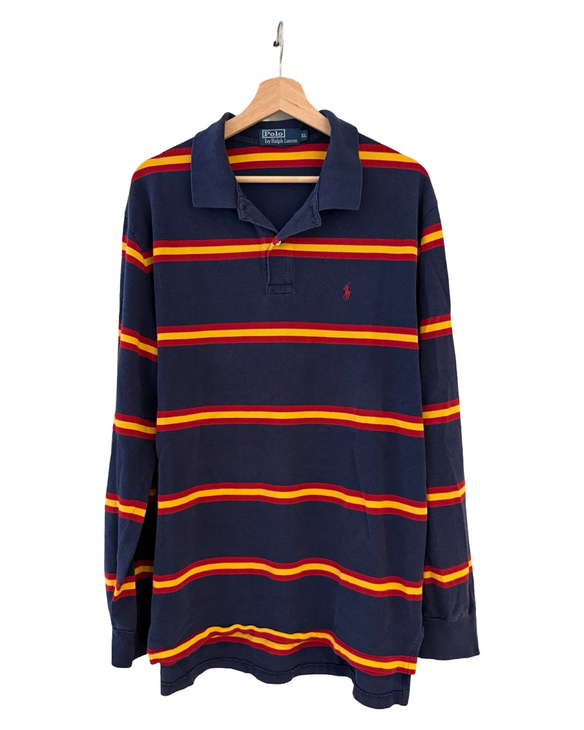 Vintage Polo Ralph Lauren Navy Striped Long Sleeve Shirt product image 1