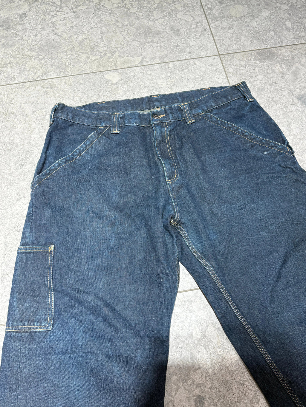 Rare y2k BAPE Baggy Carpenter Denim Jeans size 38