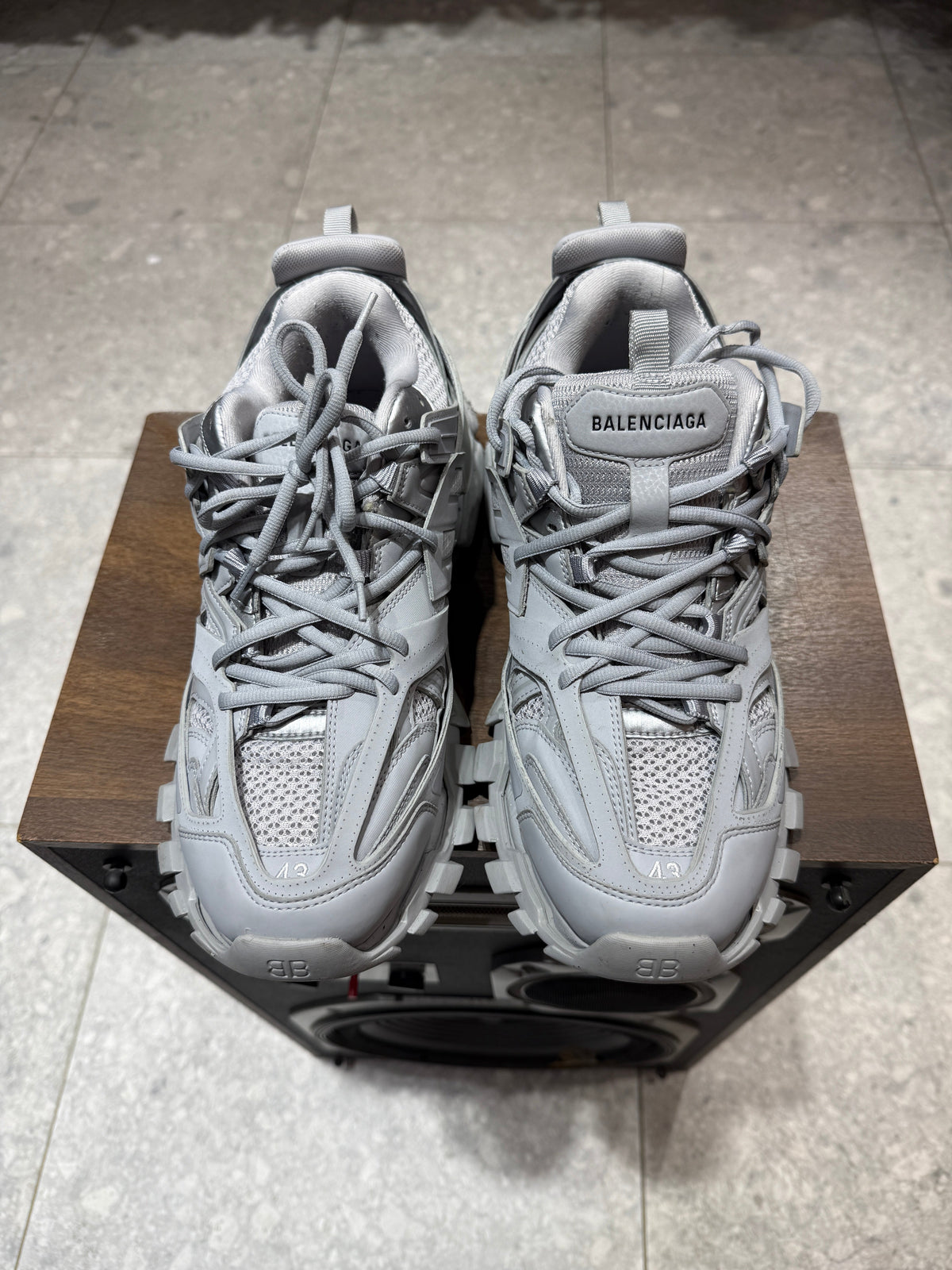Balenciaga Medium Grey Track Runners Size 10