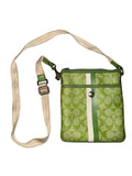 Vintage y2k Coach Green Monogram Sidebag