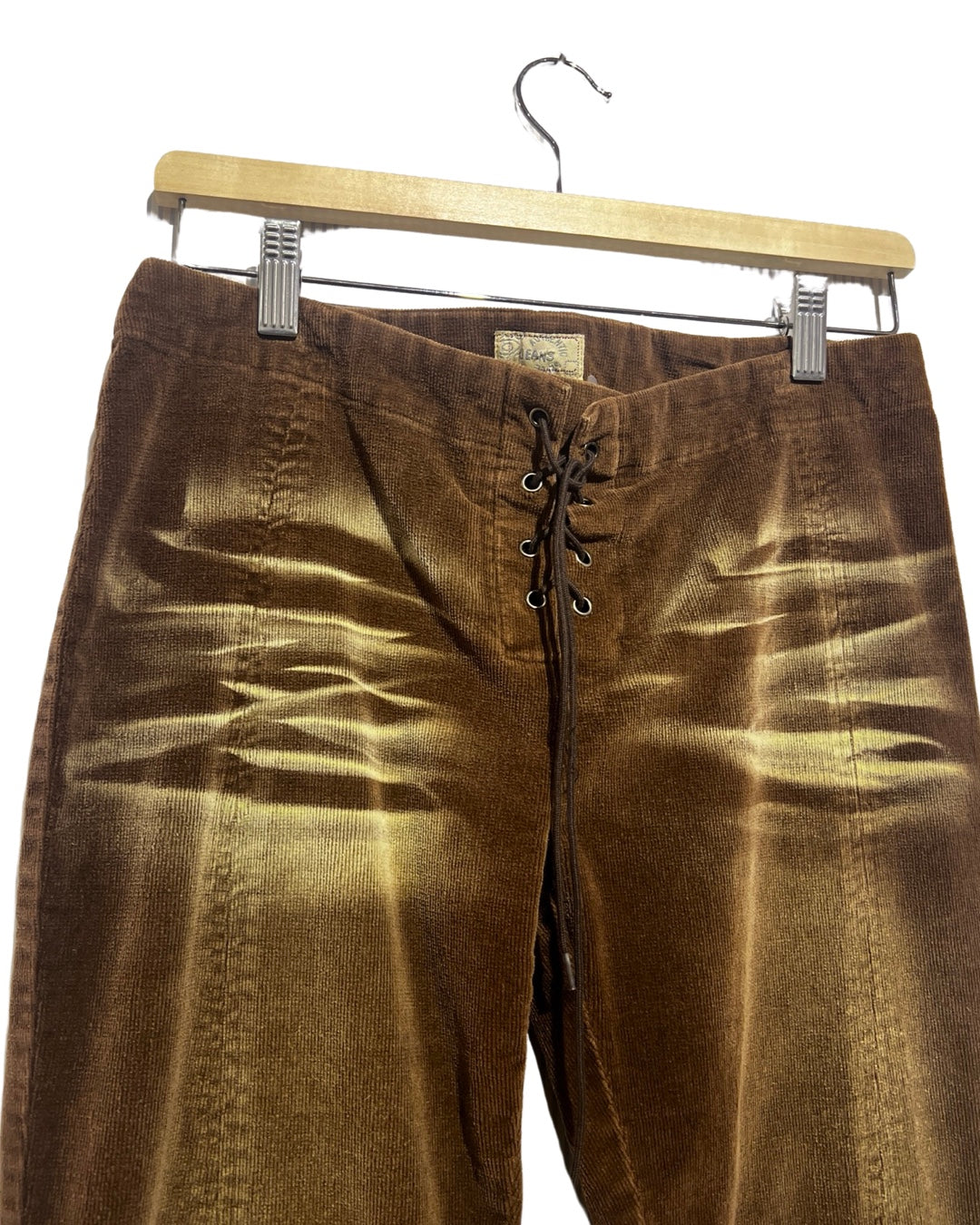 30 x 32 b lace up brown corduroy jeans