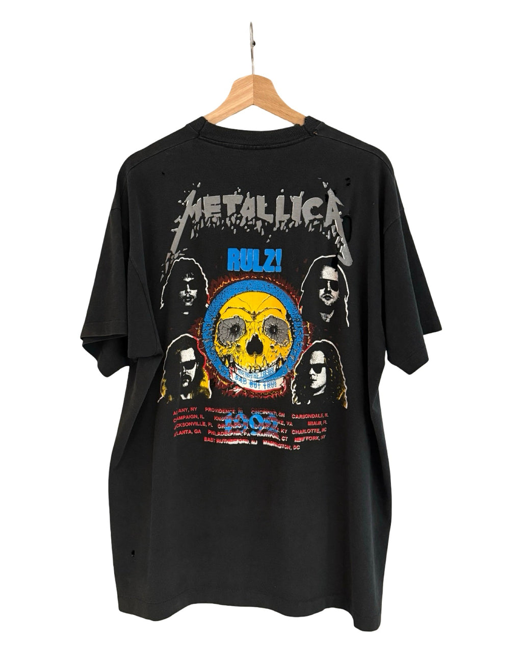 Vintage 1992 Metallica Live In Concert Distressed Tour Tee product image 2