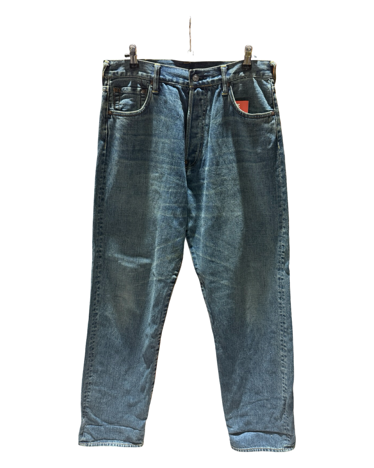 Vintage 00s Evisu Gold Gull Baggy Denim Jeans 34