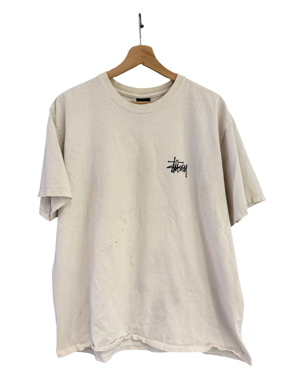 Vintage Stussy Light Tan Logo Tee product image 2