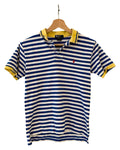 Womens Vintage Polo Ralph Lauren Blue Yellow Striped Shirt product image 1