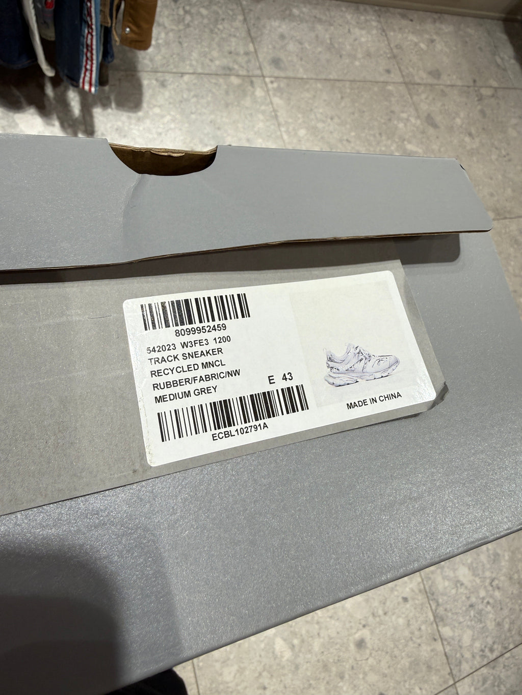 Balenciaga Medium Grey Track Runners Size 10