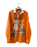 Vintage Polo Ralph Lauren Five Horsemen Orange L/S Rugby product image 1