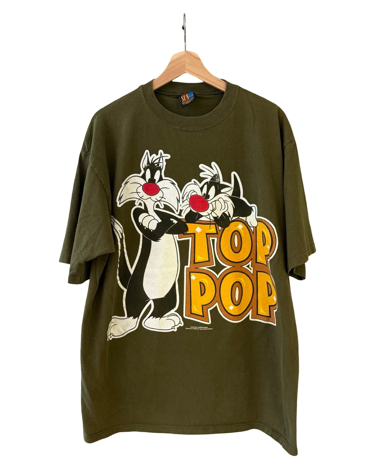 Vintage 1995 Looney Tunes Sylvester Top Pop Father Tee product image 1