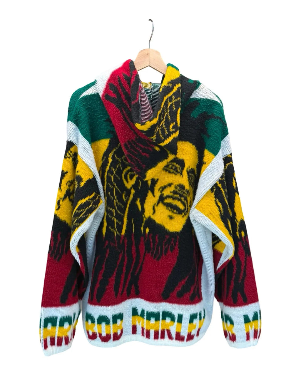 Vintage 90s Bob Marley Knit Zip Up Hoodie product image 2