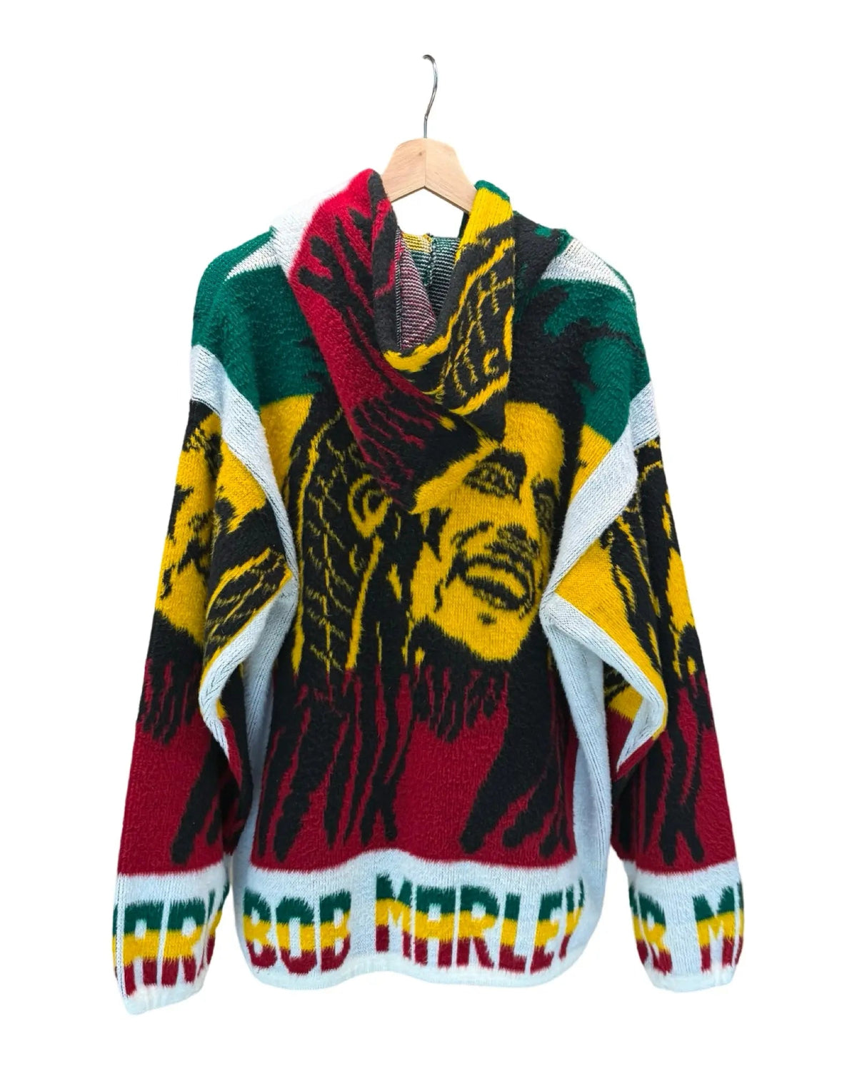 Vintage 90s Bob Marley Knit Zip Up Hoodie product image 2