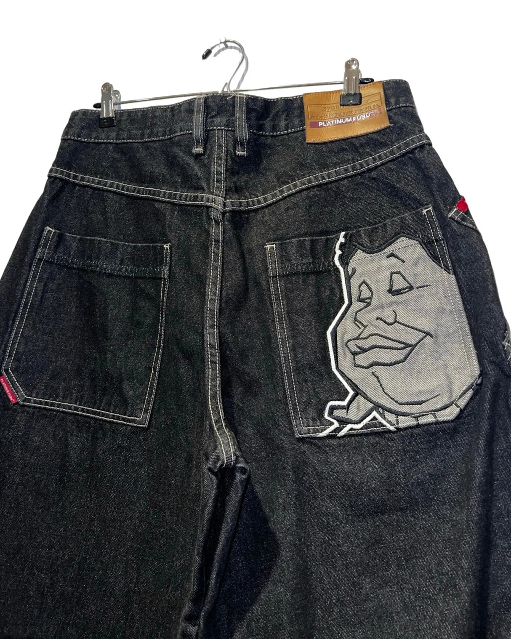 34 x 30 Platinum Fubu x Fat Albert 90s Denim Jeans