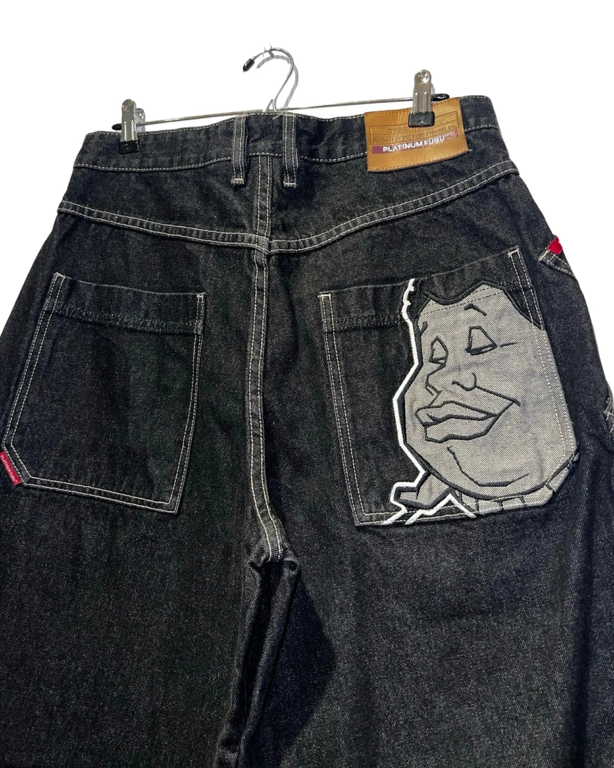 34 x 30 Platinum Fubu x Fat Albert 90s Denim Jeans