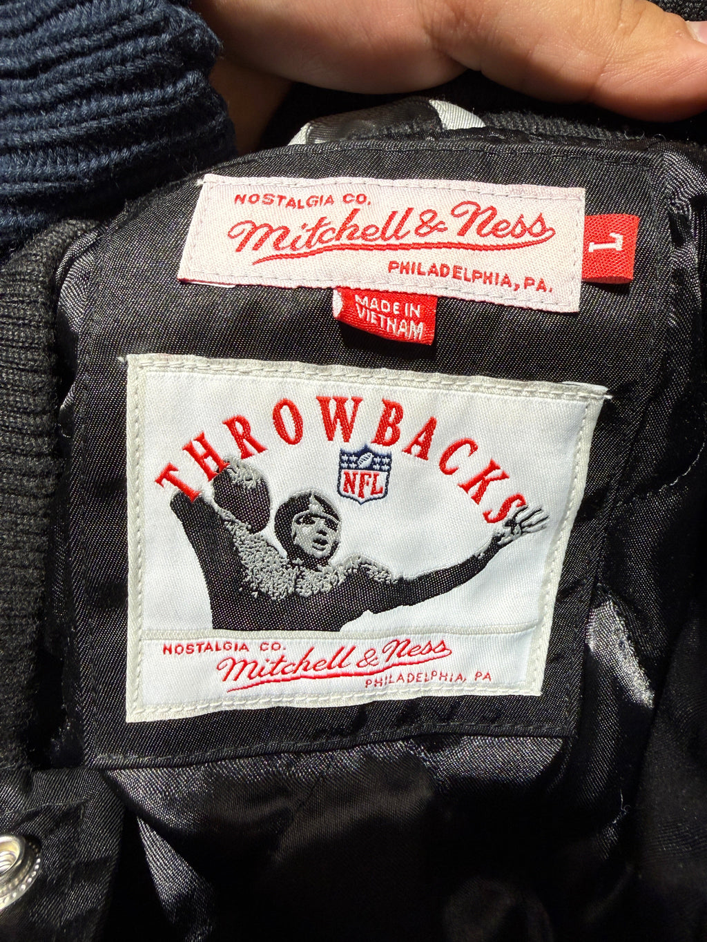 Vintage Oakland Raiders Mitchell & Ness Throwbacks Jacket product image 2