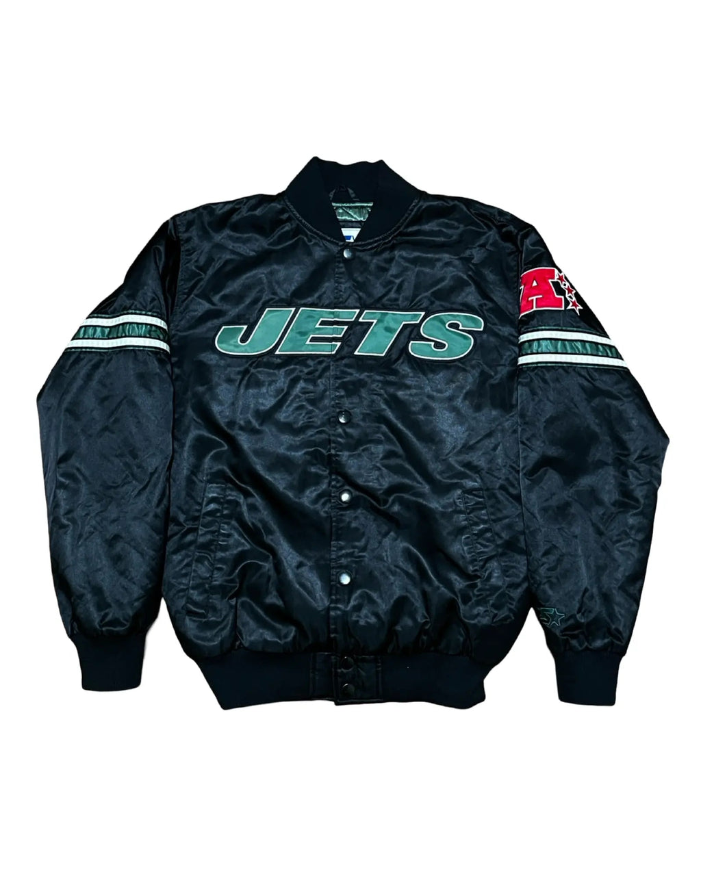 Vintage 90s New York Jets Starter Satin Jacket product image 1
