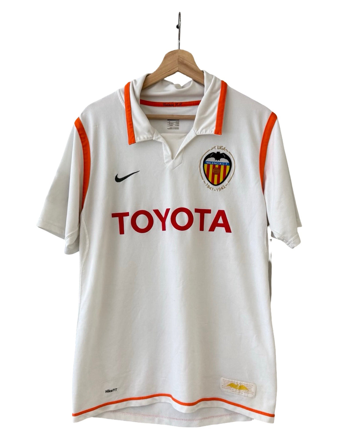 Spain Valencia Club 2007 Home Nike Soccer Jersey product image 1