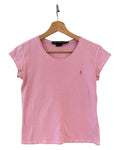 Womens Vintage Polo Ralph Lauren Striped Pink Tee product image 1