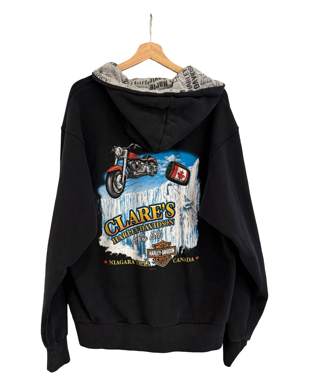 Vintage Harley Davidson Canada Quarter Zip Sweater