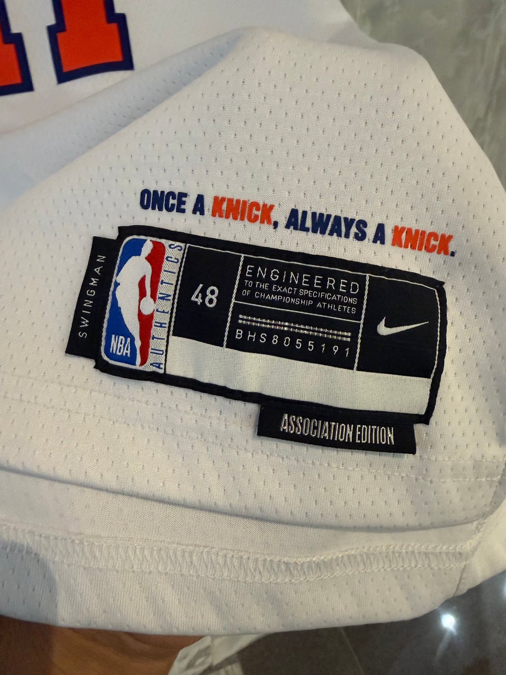 2026 New York Knicks Jalen Brunson 11 NBA Finals White product image 4