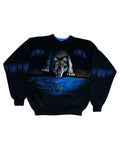 Vintage 90s Wolf All Over Print Crewneck