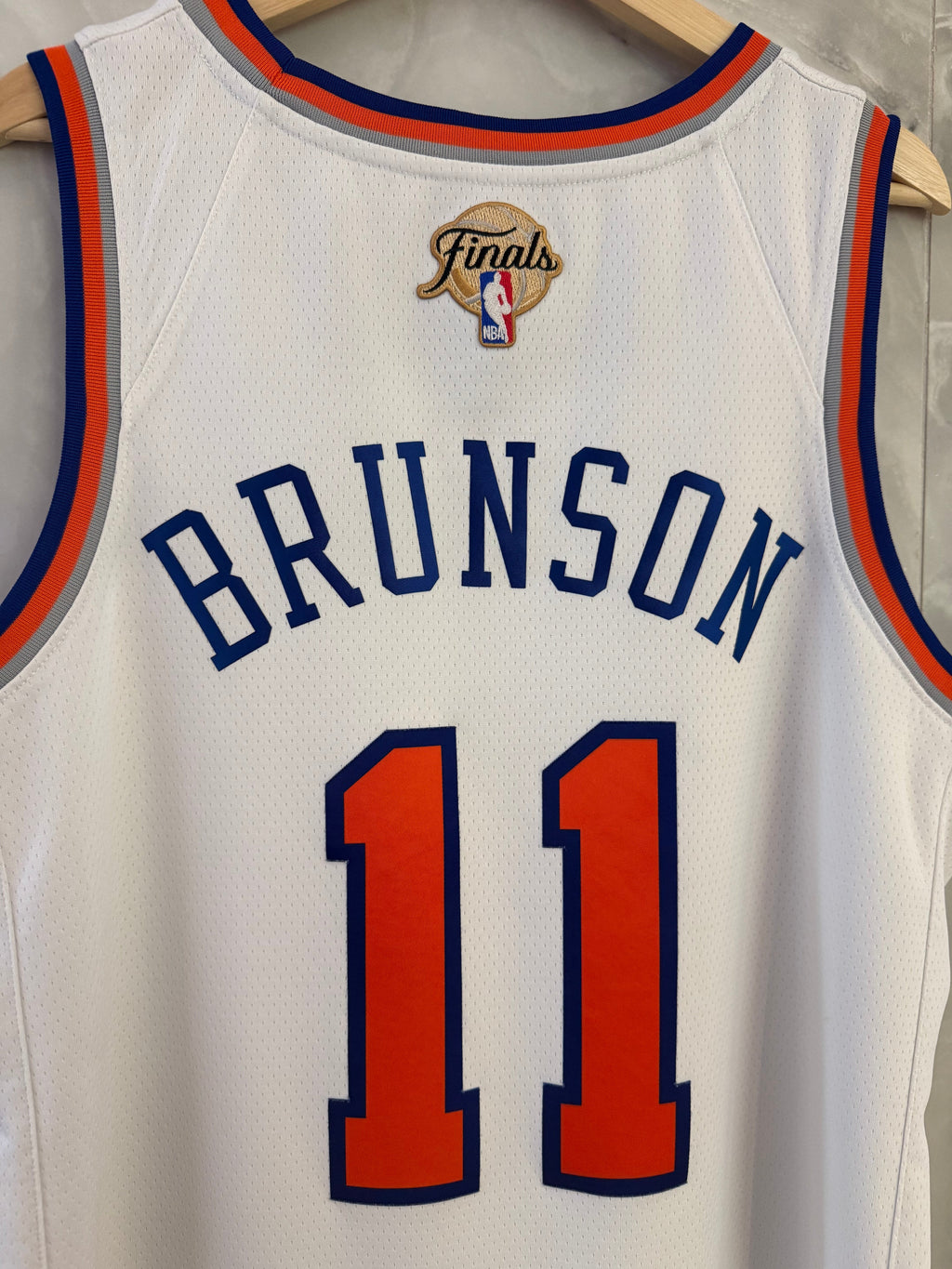 2026 New York Knicks Jalen Brunson 11 NBA Finals White product image 3