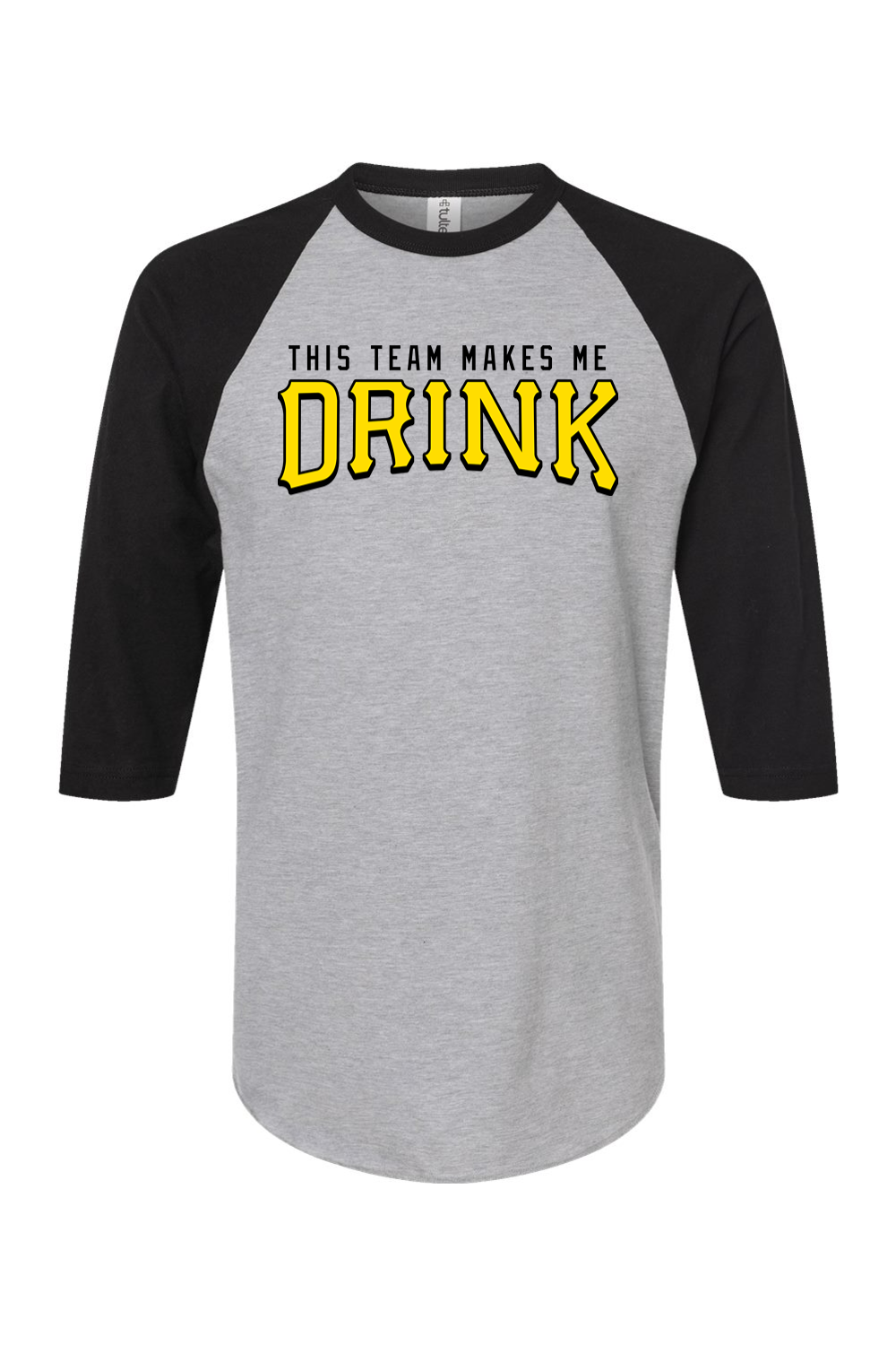 This Team Makes Me Drink | Baseball Raglan Tee product image 2