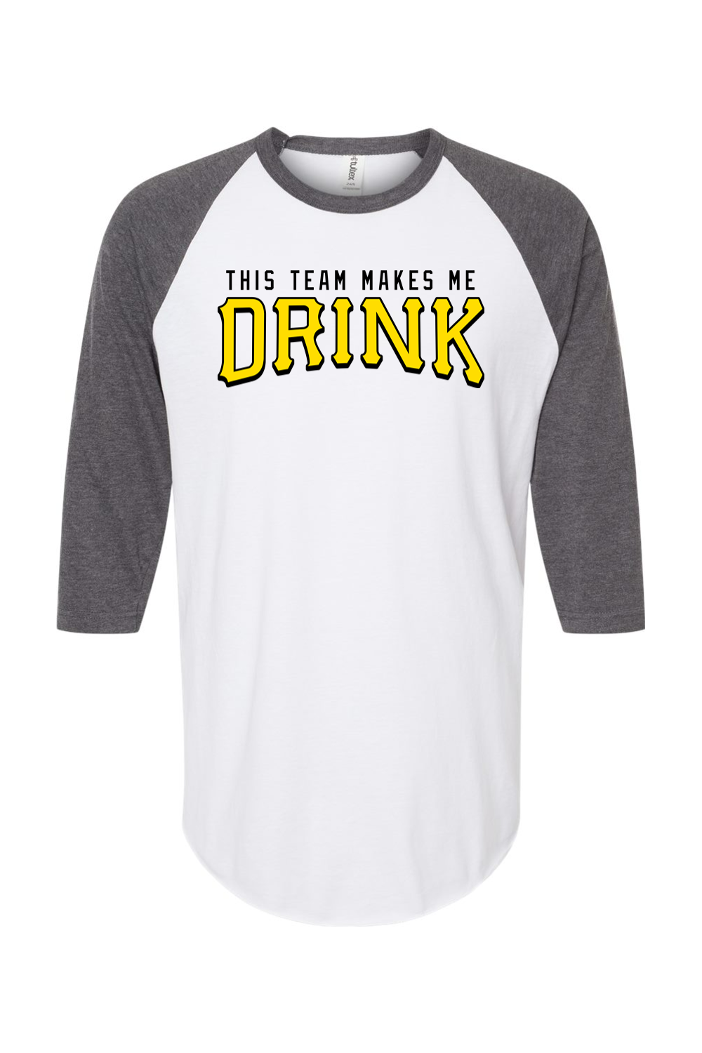 This Team Makes Me Drink | Baseball Raglan Tee product image 3