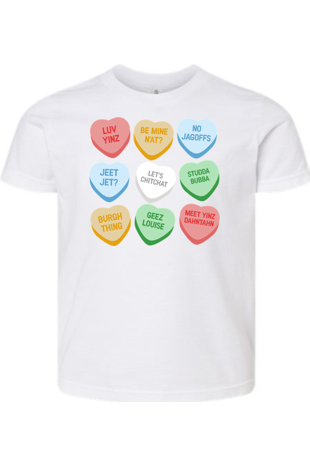 Pittsburgh Conversation Hearts | T-Shirt product image 4