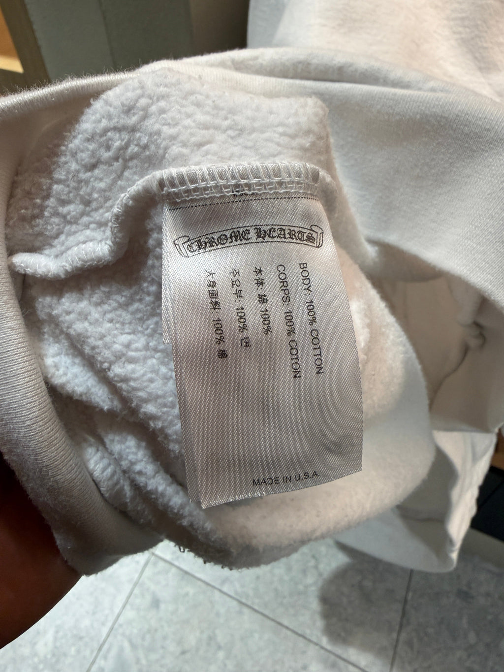 Chrome Hearts Horseshoe Floral Oversized Crewneck