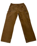 32 x 32 Vintage Carhartt Tan Flannel Lined Pants product image 1
