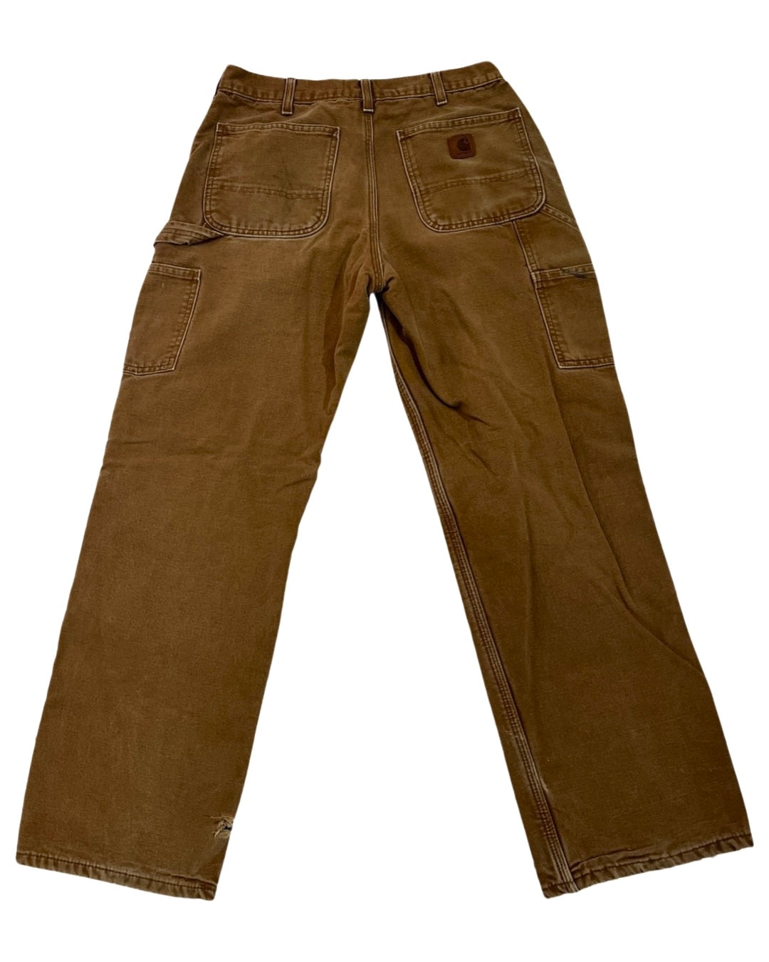 32 x 32 Vintage Carhartt Tan Flannel Lined Pants product image 1