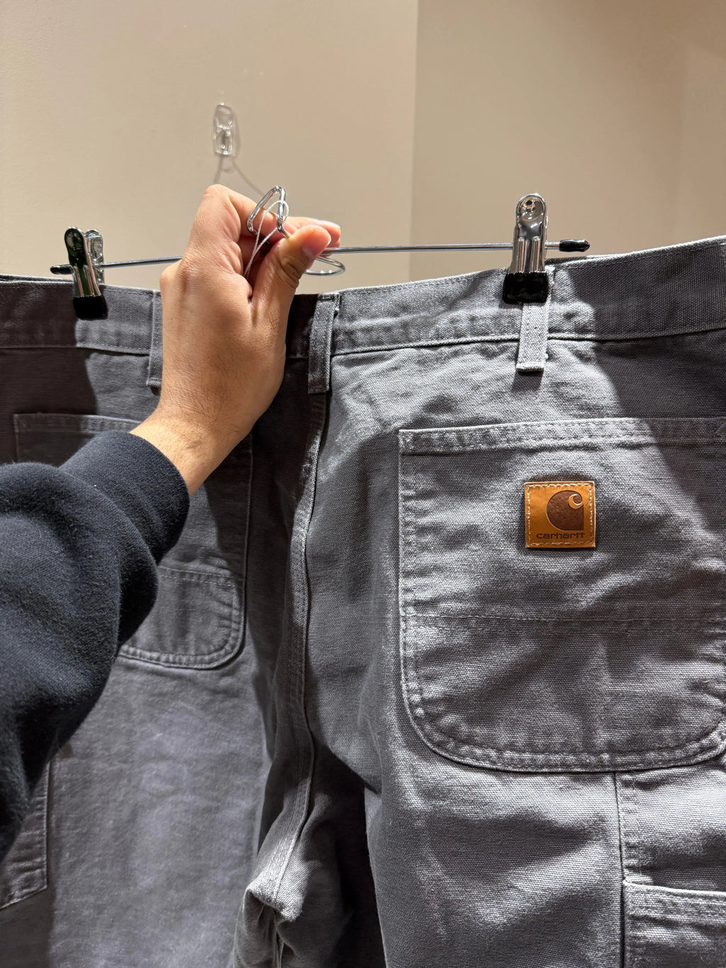 Vintage Carhartt Gray Flannel Lined Carpenter Pants product image 4