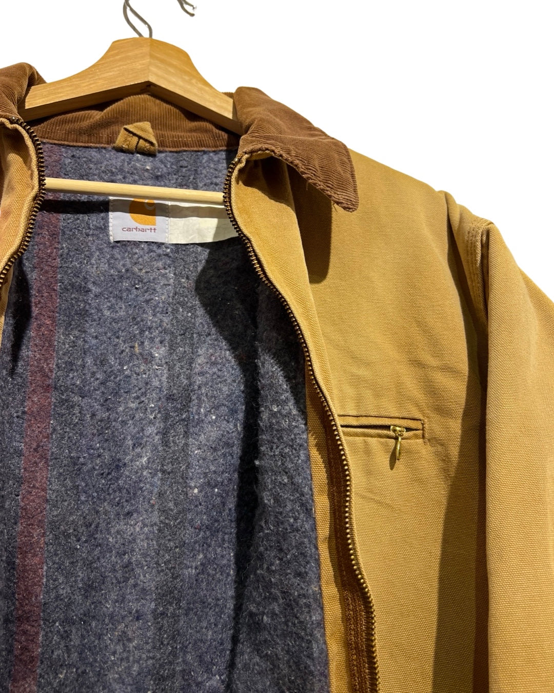 Vintage 90s Carhartt Detroit Tan Zip Up Jacket product image 2