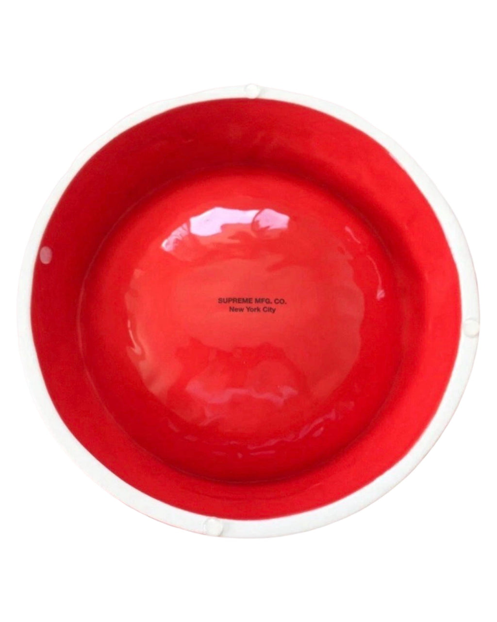 2023 Supreme Red Ceramic Dog Bowl