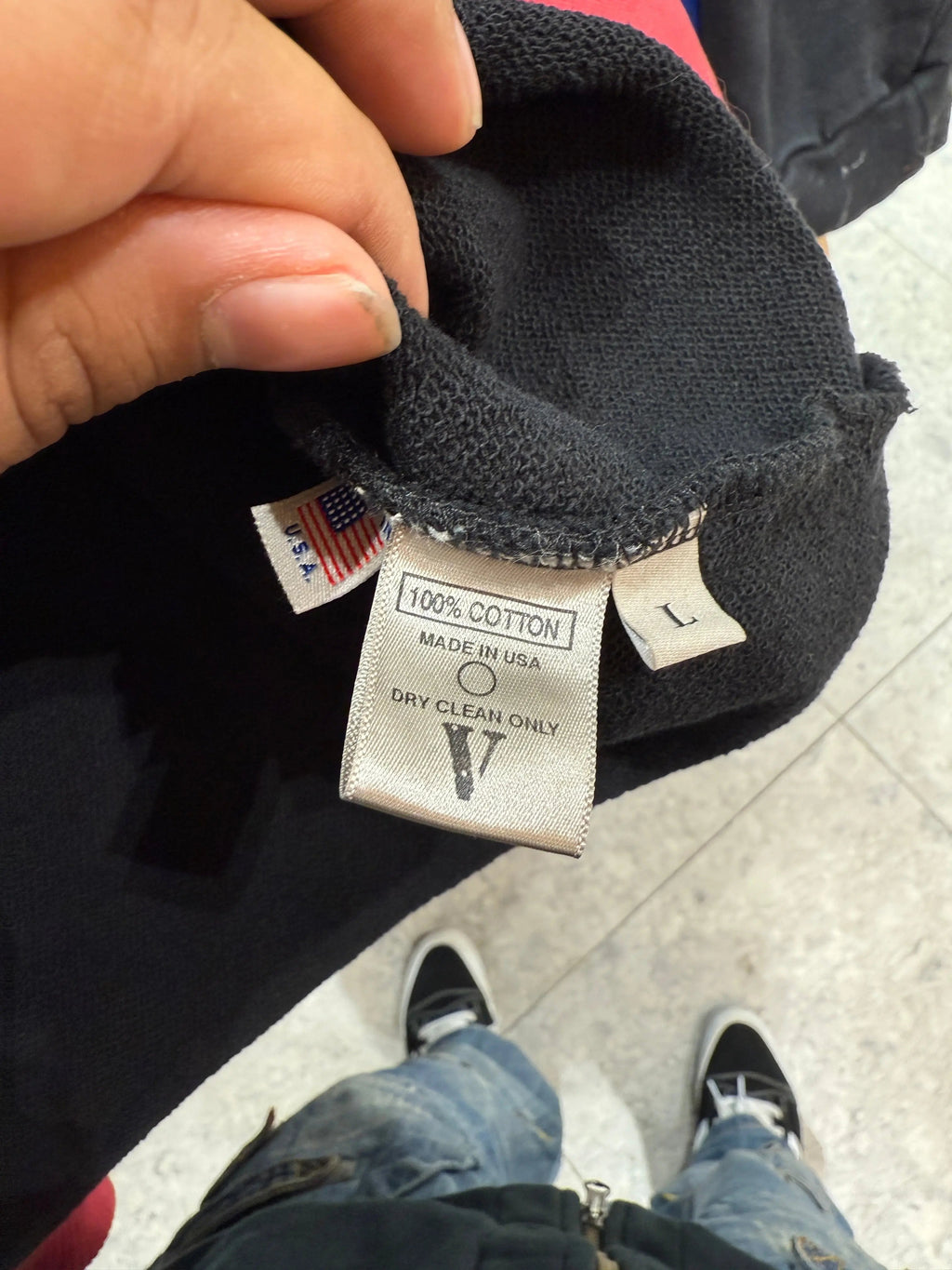 Vintage 2018 Palm Angels x Vlone Flames Hoodie product image 5