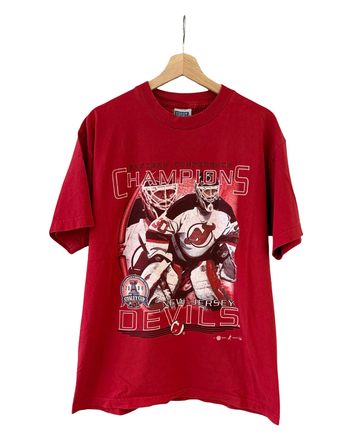 Vintage 2000 New Jersey Devils Stanley Cup Martin Brodeur Tee