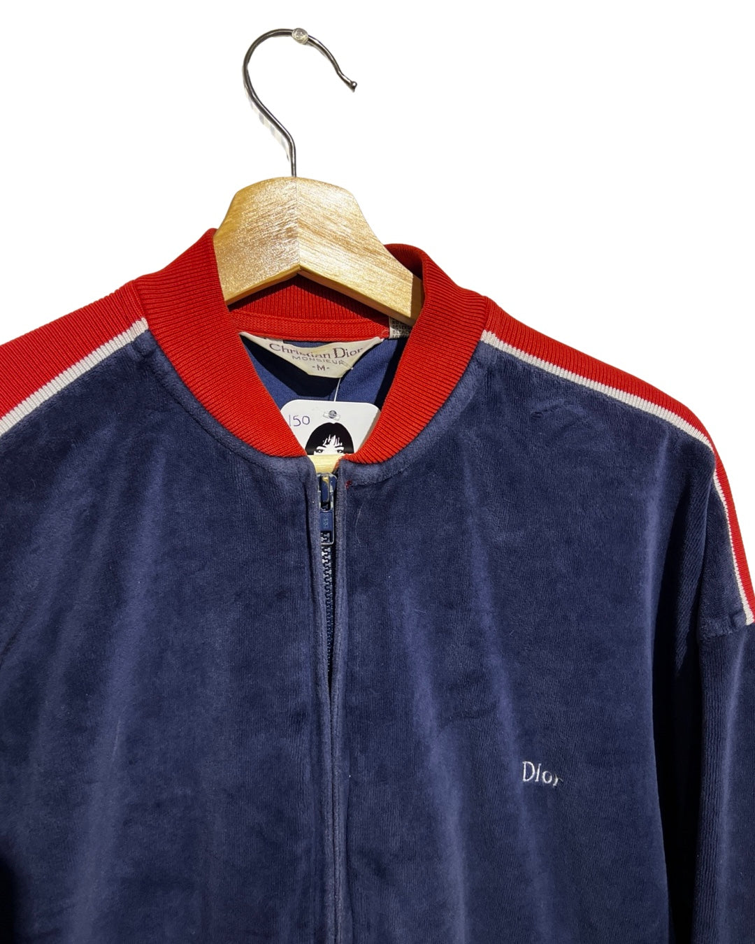 b vintage dior velour zip up jacket product image 2