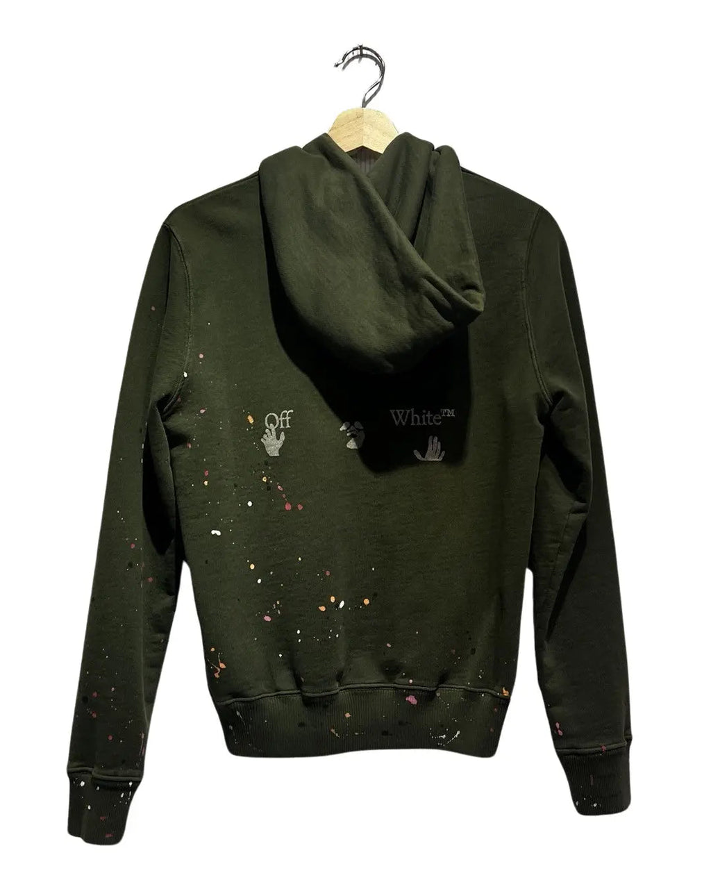 Archive Off-White Virgil Paint Splatter Zip Up Hoodie product image 3