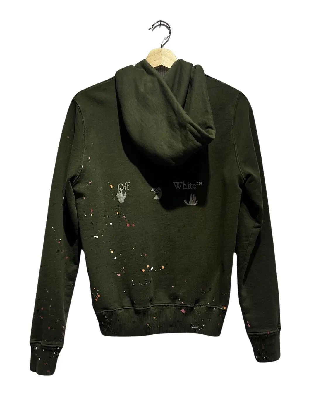 Archive Off-White Virgil Paint Splatter Zip Up Hoodie product image 3